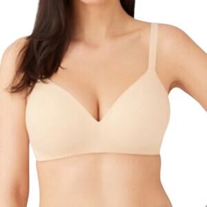 *NWOT Wacoal 852189 How Perfect Wire Free T-Shirt Bra Sand – 34DD